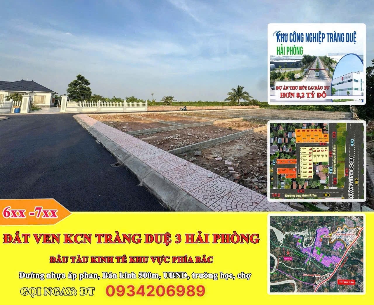 ĐẤT VỊ TRÍ ĐẸP - GIÁ TỐT - BÁN 24 LÔ ĐẤT Ven KCN TRÀNG DUỆ 3 HẢI PHÒNG