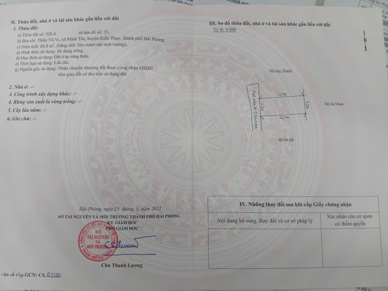 ĐẤT VŨ VỊ – MINH TÂN – KIẾN THỤY  66M²  NGÕ Ô TÔ  GIÁ 7XX TRIỆU – HIẾM QUỸ ĐẤT SÁT TRUNG TÂM XÃ 