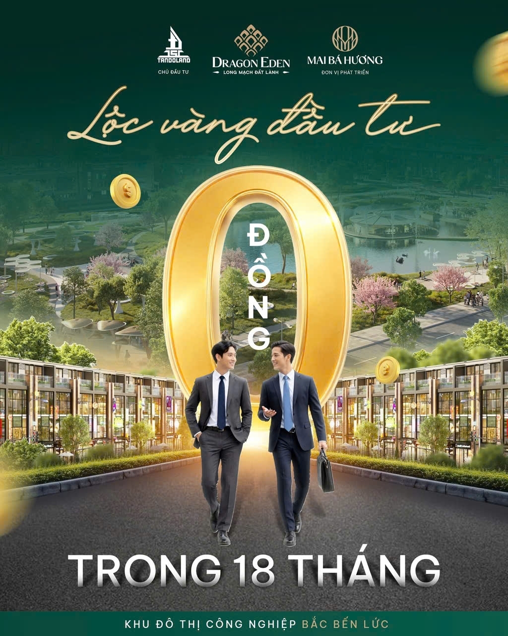 Dragon Eden cơ hội đầu tư không gốc không lãi 18 tháng lợi nhuận ổn định 20 năm. Vũ 0933910039