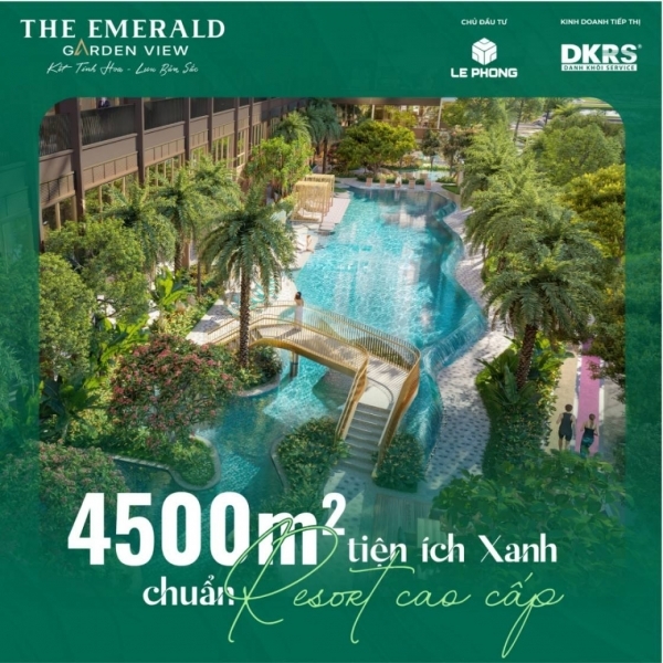 EMERALD GARDEN VIEW – Chuẩn sống đôi xanh giữa lòng Thuận An Bình Dương chỉ từ 35 triệu/m²