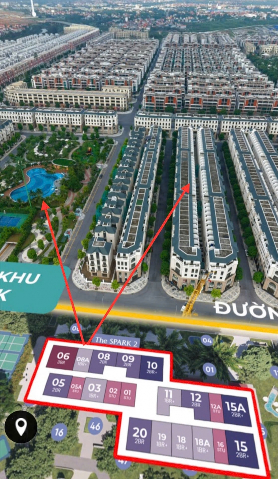 HÀNG HIẾM – DUY NHẤT 1 CĂN TẠI SPARK 2  1N -  TẦNG TRUNG - VIEW PHÁO HOA – BIỂN HỒ – BIỆT THỰ  VĂN