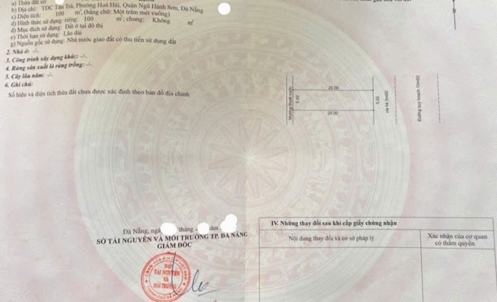 HÀNG HIẾM - Lô đất biển BÙI QUỐC KHÁI - Đương 10.5m ngay Bãi Tắm Tân Trà