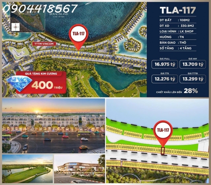 HÀNG KỊCH ĐỘC - Duy nhất 1 căn Shophouse nằm ngay sát Vincom Mega Mall lớn nhất Miền Bắc