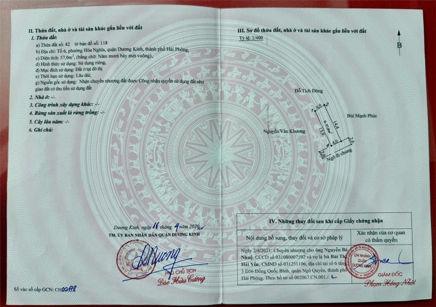 HƠN 1 TỶ 57M² TỔ 6 HÒA NGHĨA – NGÕ Ô TÔ – QUỸ ĐẤT Ở HIẾM KHU DƯƠNG KINH ZALO 0567 222 555