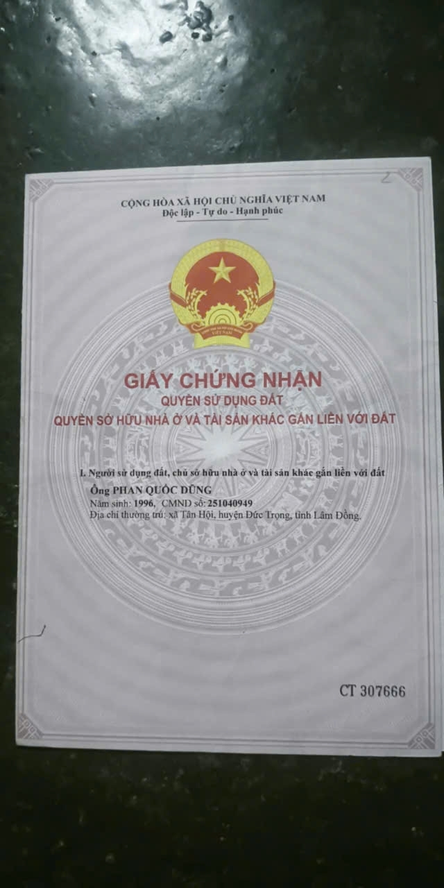 HOT !!! SỞ HỮU NGAY LÔ ĐẤT ĐẸP - GIÁ TỐT - Vị Trí Đắc Địa Tại Xã Tân Thành Huyện Đức Trọng Lâm Đồng