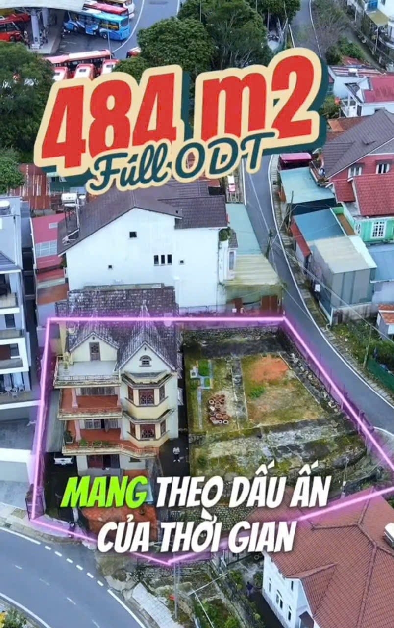KHAI XUÂN - BÁN GẤP NHÀ ĐẤT 3 MẶT TIỀN – ĐƯỜNG TÔ HIẾN THÀNH P. XUÂN HƯƠNG – ĐÀ LẠT 485m2 GIÁ 34.5