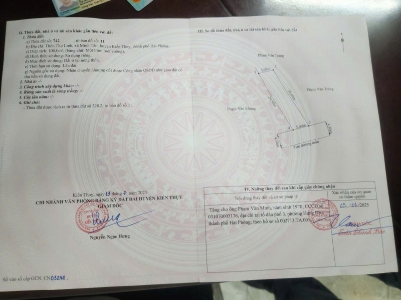 Lô 100m² trục thôn Minh Tân – mặt đường 8m gần GA – giá hiếm 25x tỷ  ZALO 0567 222 555