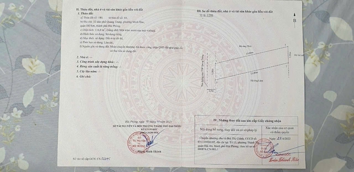 Lô 116m² mặt đường nhựa – Thượng Đức Minh Đức – giá chỉ 19.x triệu/m² ZALO 0567 222 555