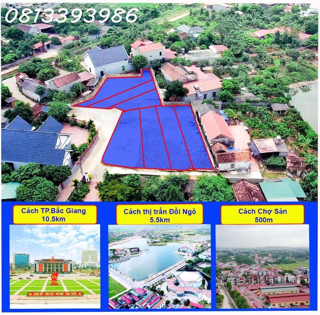 Lô đất 2 mặt tiền siêu đẹp tại Thị Trấn Phương Sơn Lục Nam Bắc giang Giá siêu thấp