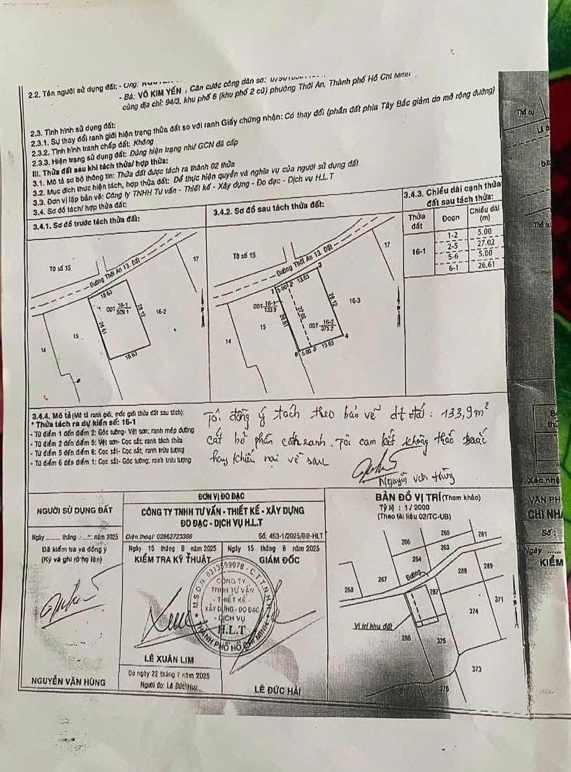 LÔ ĐẤT MẶT TIỀN THỚI AN 13 Q12 VỊ TRÍ CỰC SUNG – GIÁ CHỈ 8.9 TỶ