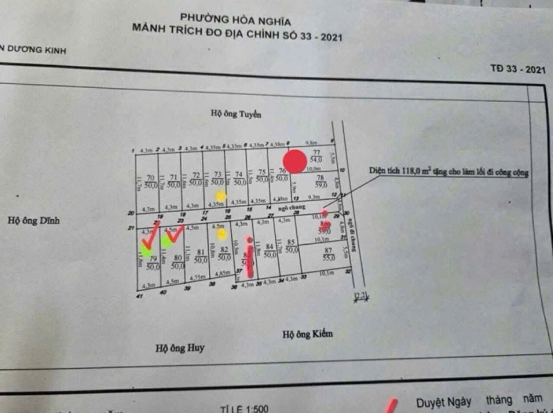 Lô đất tuyến 2 ngõ 136 Hải Phong giá 1.6x tỷ – Vị trí hiếm sát Vinhomes Gold City ô tô vào tận nơi 