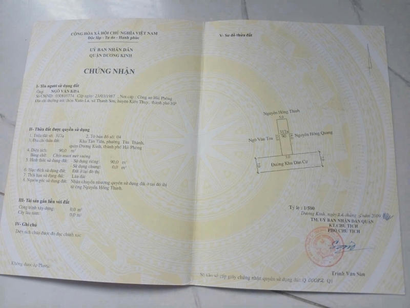 LÔ ĐẸP PHỐ TÂN THÀNH – GIÁ CHỈ NHỈNH 2X TRIỆU/M² – HÀNG HIẾM KHU DÂN CƯ LÕI  ZALO 0567 222 555