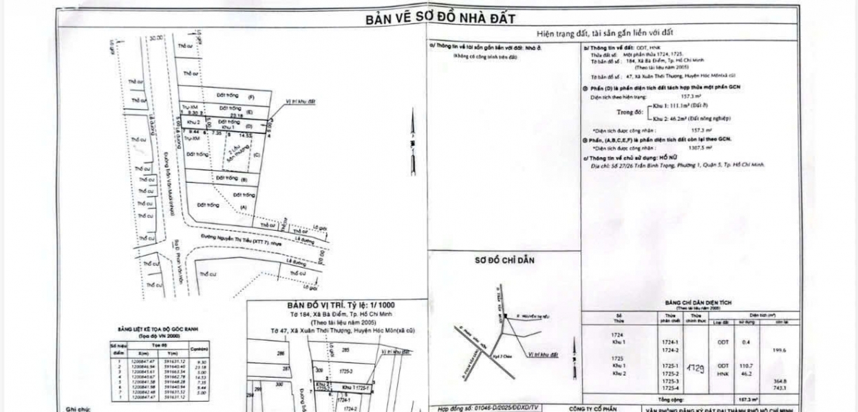LÔ GÓC 2 MẶT TIỀN – TRẦN VĂN MƯỜI - NGUYỄN THỊ TIỂU – KINH DOANH ĐỈNH CAO