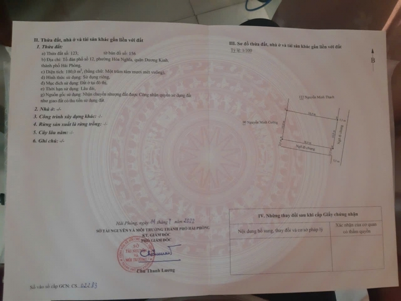 Lô góc tổ 12 An Toàn – Dương Kinh 180m² ngang 10m  Phù hợp phân lô đầu tư  ZALO 0567 222 555