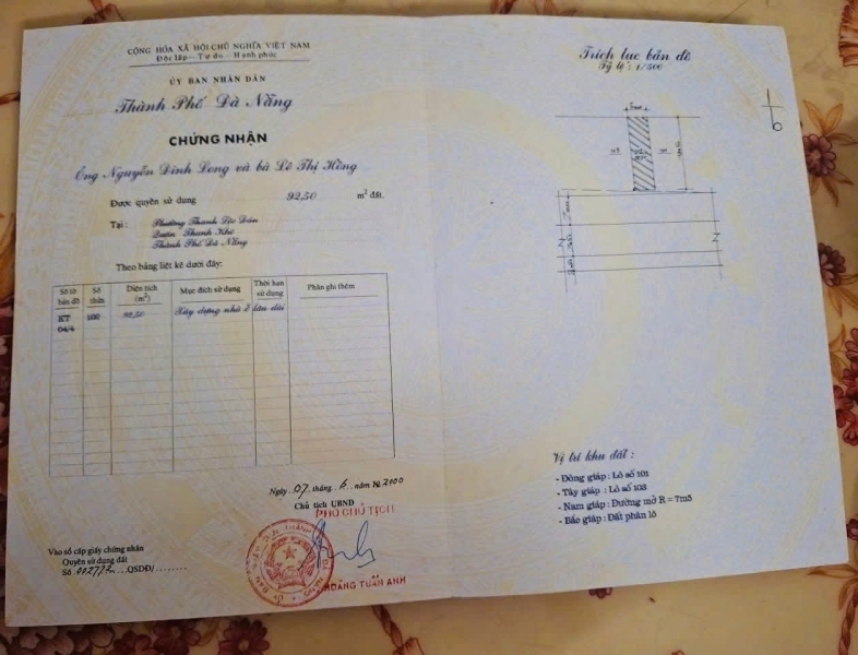 MẶT TIỀN KỲ ĐỒNG – ĐƯỜNG 7M5 VỈA HÈ 8M – TRUNG TÂM THANH KHÊ