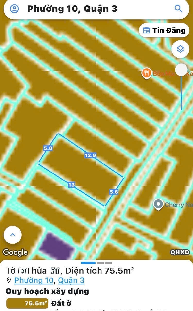 NGANG LỚN 6M*13M - BÁN NHÀ 2 TẦNG Đ.CÁCH MẠNG THÁNG 8 QUẬN 3 - CHỦ XƯA NAY - CÁCH 30M RA MẶT TIỀN -