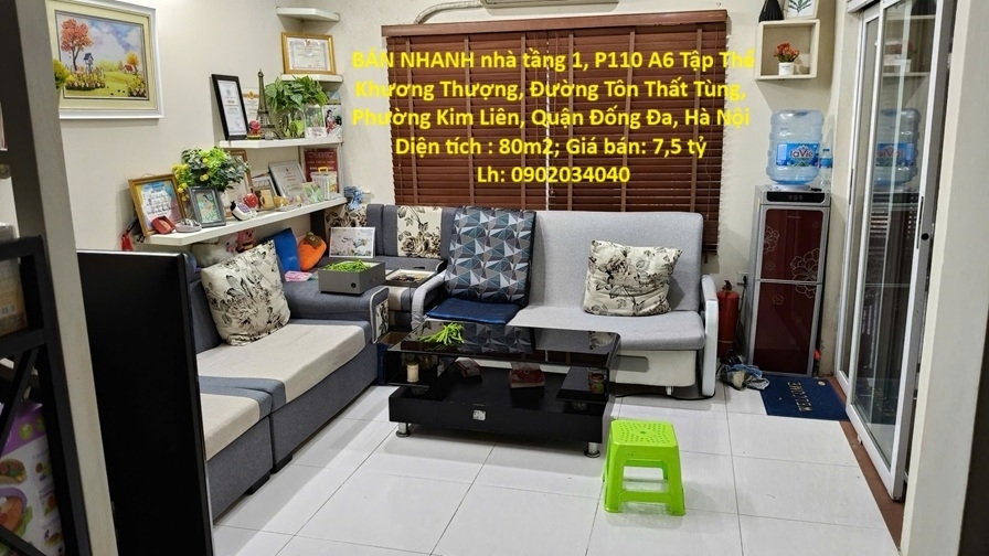 NHÀ CHÍNH CHỦ- GIÁ TỐT CHÍNH CHỦ CẦN BÁN NHANH nhà tầng 1 tập thể Khương Thượng quận Đống Đa HN