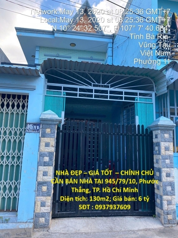 NHÀ ĐẸP – GIÁ TỐT – CHÍNH CHỦ CẦN BÁN NHÀ TẠI 945/79/10 Phước Thắng TP. Hồ Chí Minh