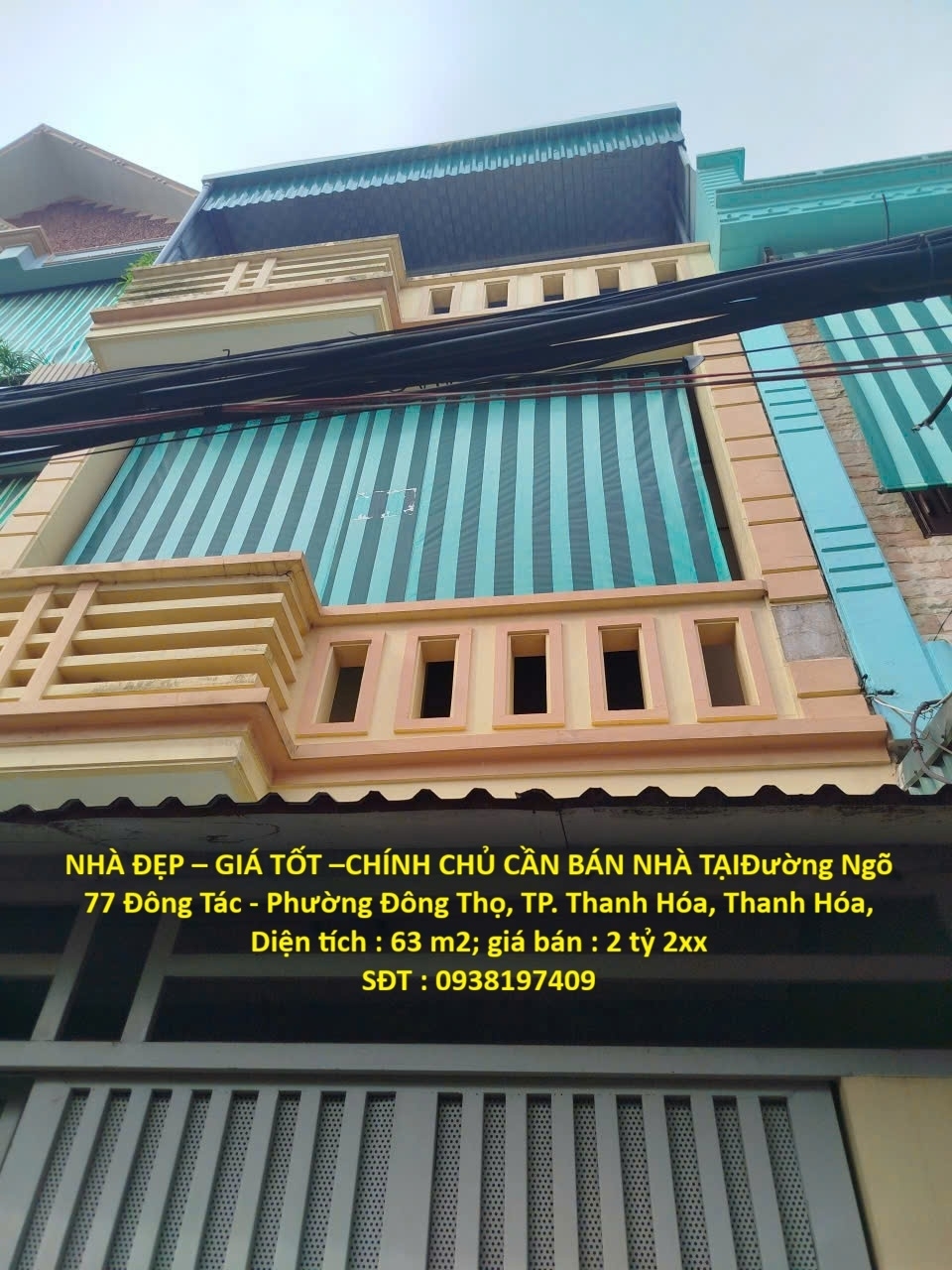 NHÀ ĐẸP – GIÁ TỐT –CHÍNH CHỦ CẦN BÁN NHÀ TẠIĐường Ngõ 77 Đông Tác - Phường Đông Thọ TP. Thanh Hóa
