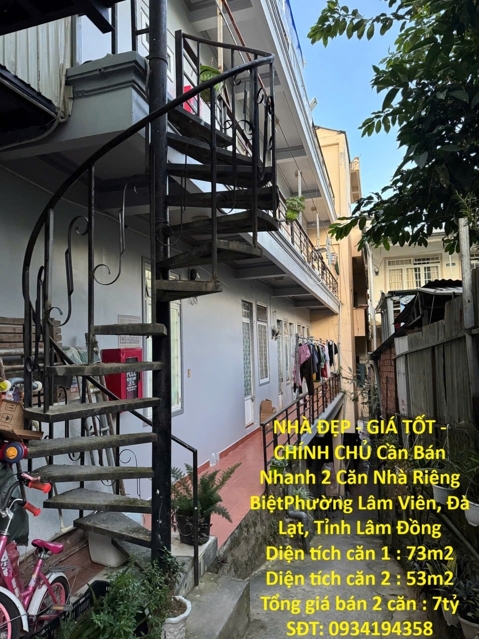 NHÀ ĐẸP - GIÁ TỐT - CHÍNH CHỦ Cần Bán Nhanh 2 Căn Nhà Riêng Biệt Vị Trí Tại Phường Lâm Viên Đà Lạt