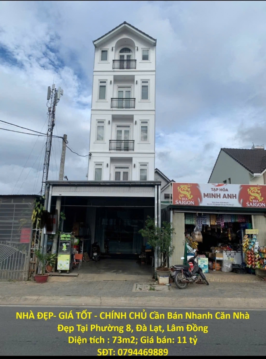 NHÀ ĐẸP- GIÁ TỐT - CHÍNH CHỦ Cần Bán Nhanh Căn Nhà Đẹp Tại Phường 8 Đà Lạt Lâm Đồng