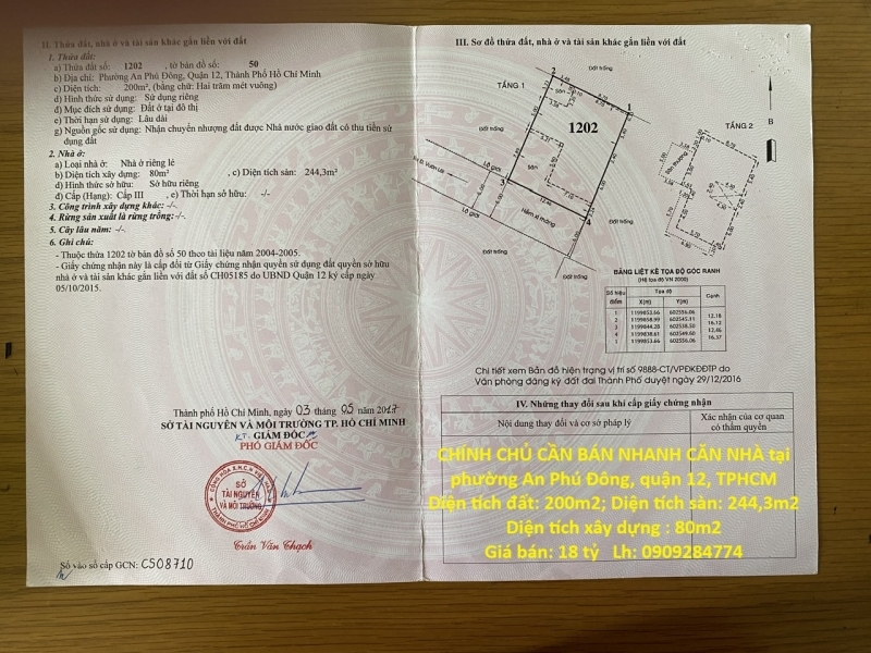 NHÀ VỊ TRÍ ĐẸP- GIÁ TỐT CHÍNH CHỦ CẦN BÁN NHANH CĂN NHÀ tại quận 12 TPHCM