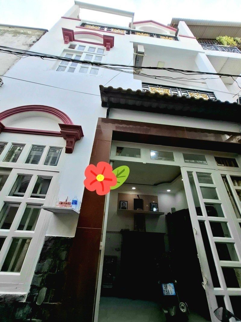 Ô TÔ SÁT NHÀ GẦN MẶT TIỀN MỄ CỐC QUẬN 8 GẦN Q5 30M2 3 TẦNG MỚI ĐẸP CÓ SÂN THƯỢNG  SỔ A4 HẺM BA GÁC