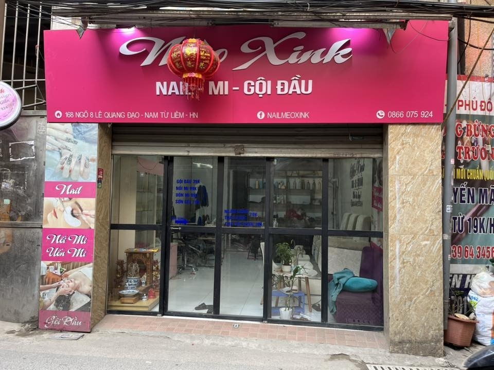 Sang nhượng quán nail – mi – gội mặt đường ngõ 8 Phú Đô Lê Quang Đạo