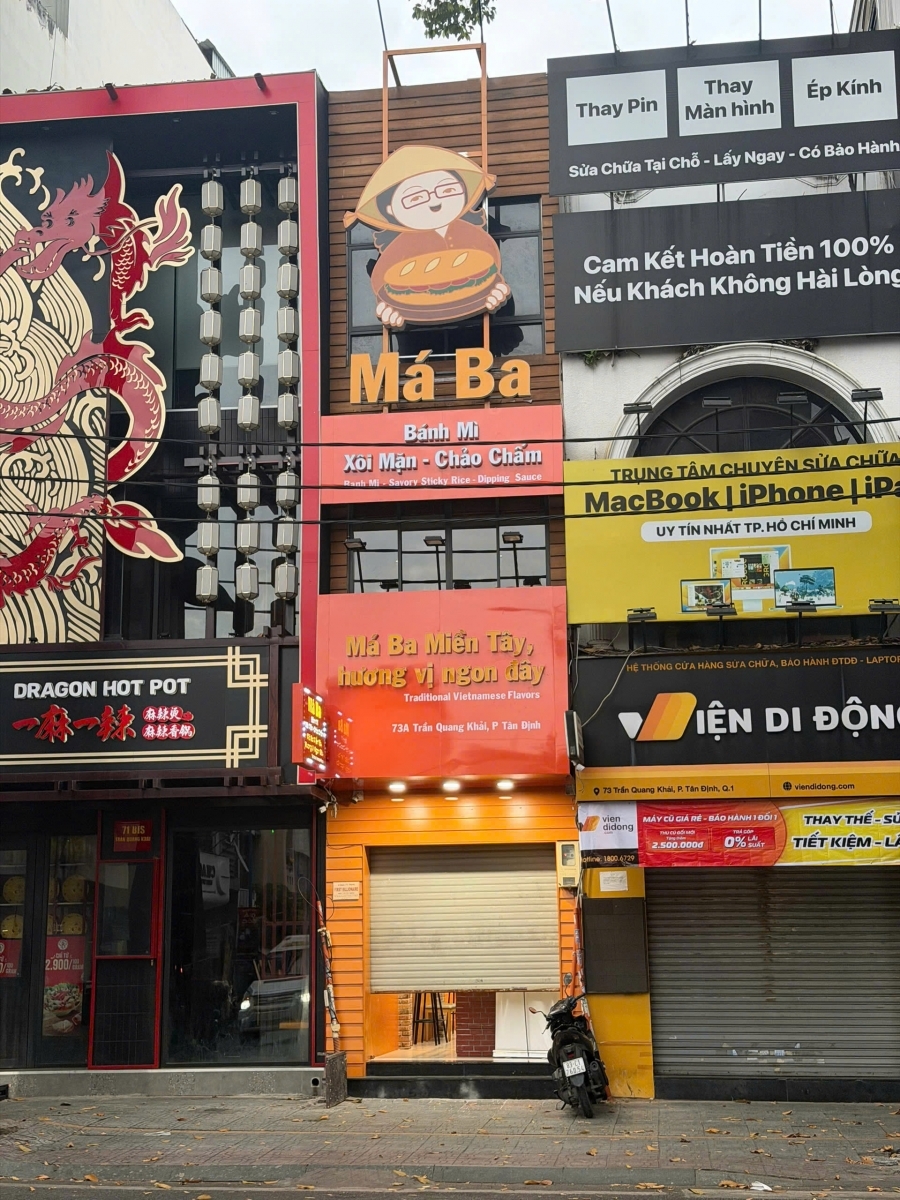 SHARE LẠI PHÒNG TRỐNG VÀ CHO THUÊ MẶT BẰNG TAKEWAY – NHÀ MẶT TIỀN 73A TRẦN QUANG KHẢI P. TÂN ĐỊNH Q1