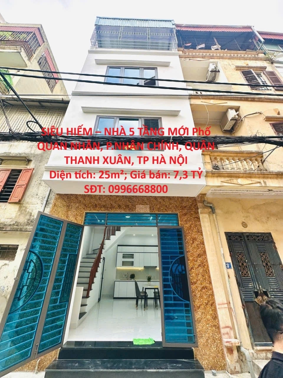 SIÊU HIẾM – NHÀ 5 TẦNG MỚI Phố QUAN NHÂN P.NHÂN CHÍNH QUẬN THANH XUÂN TP HÀ NỘI