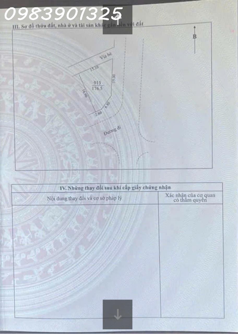 Siêu phẩm - Lô góc 2 mặt tiền KDC Đức Thắng Hiệp Hòa Bắc Giang DT 176.5m2 giá đầu tư
