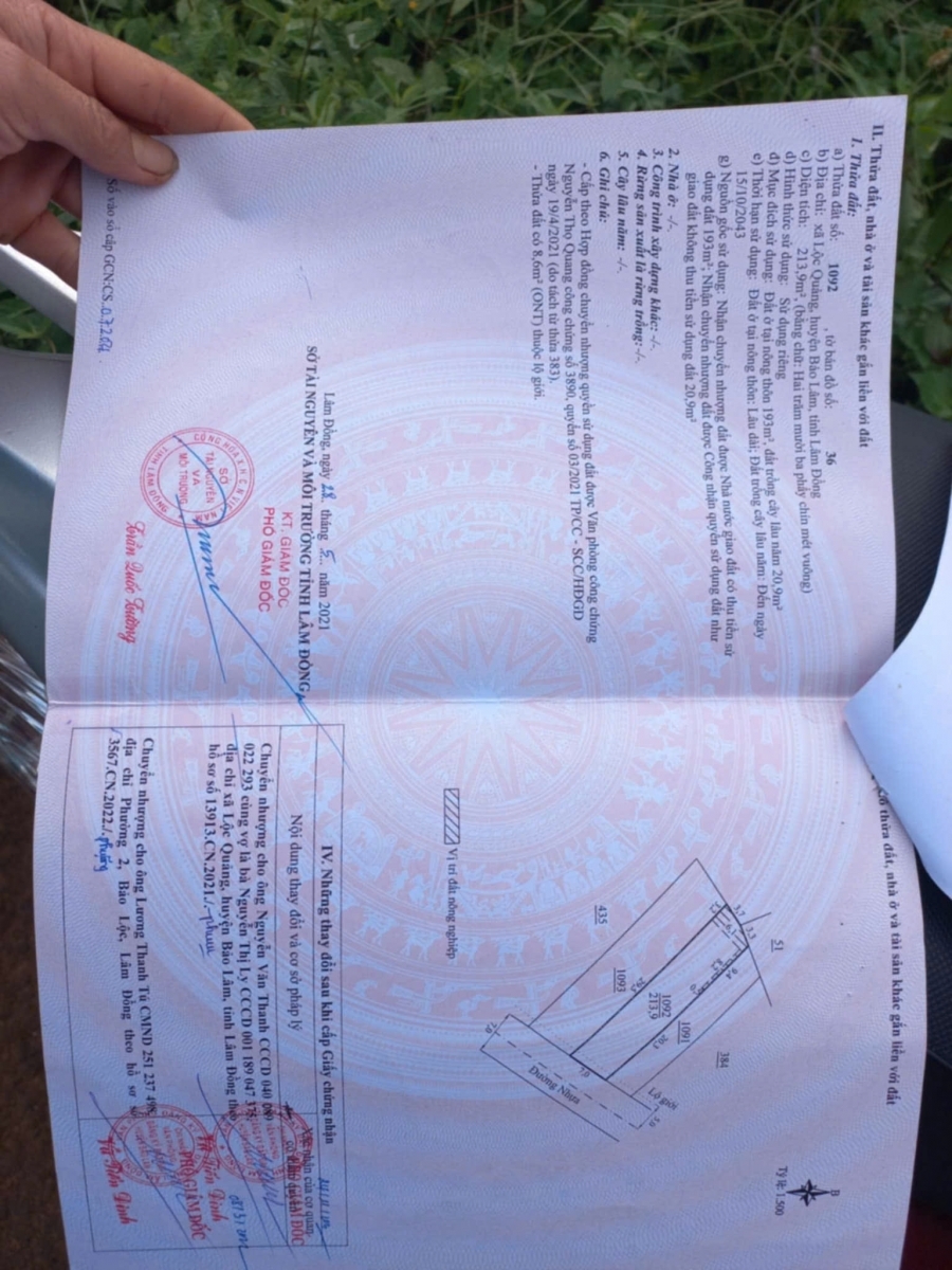 SỞ HỮU NGAY LÔ ĐẤT ĐẸP - GIÁ TỐT - Vị Trí Đắc Địa Tại Thôn 2 Xã Lộc Quảng Huyện Bảo Lâm