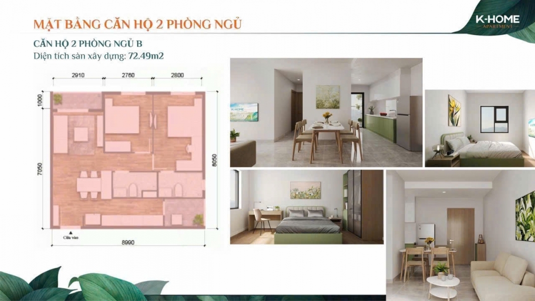 Sống Xanh Giữa Lòng Thành Phố Với Căn Hộ 2 Phòng Ngủ Tại K-Home New City Chuẩn Công Trình Xanh Edge