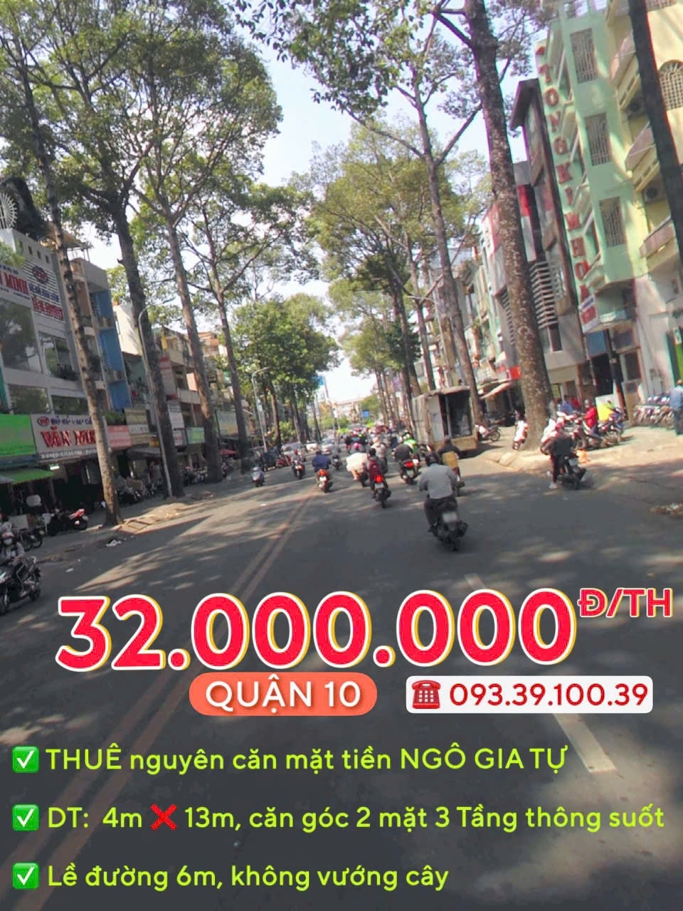 THUÊ NGUYÊN CĂN: từ 30.000.000 Đ/TH - MẶT TIỀN QUẬN 10 - ĐỊNH VỊ DỄ TÌM KINH DOANH SẦM UẤT. LH: